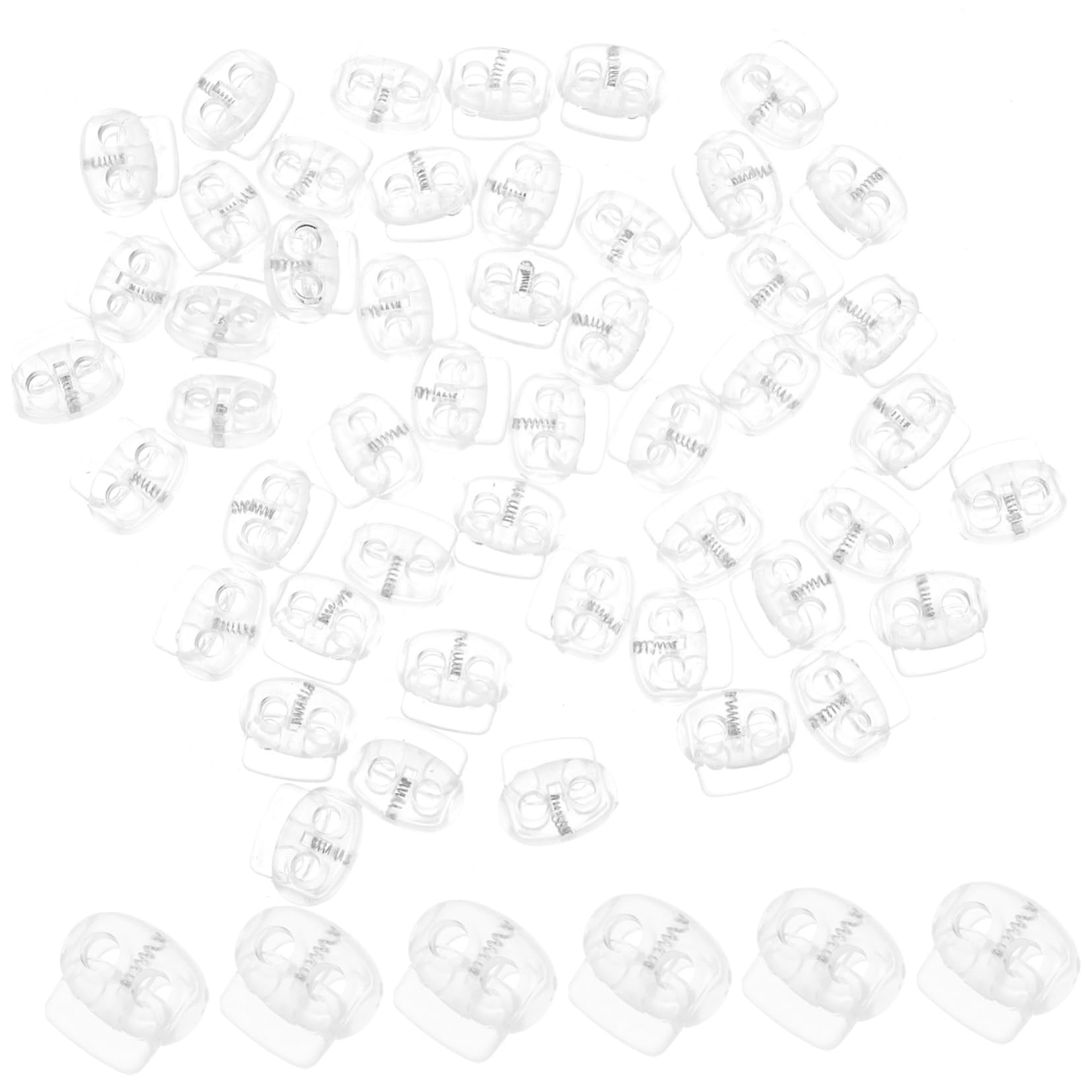 STOBOK 150stücke Kordelstopper Transparente Einstellbare Federstopper Für Kleidung Rucksäcke Lanyards Und -projekte Langlebig Und Vielseitig Einsetzbar Für Zugkordeln Und
