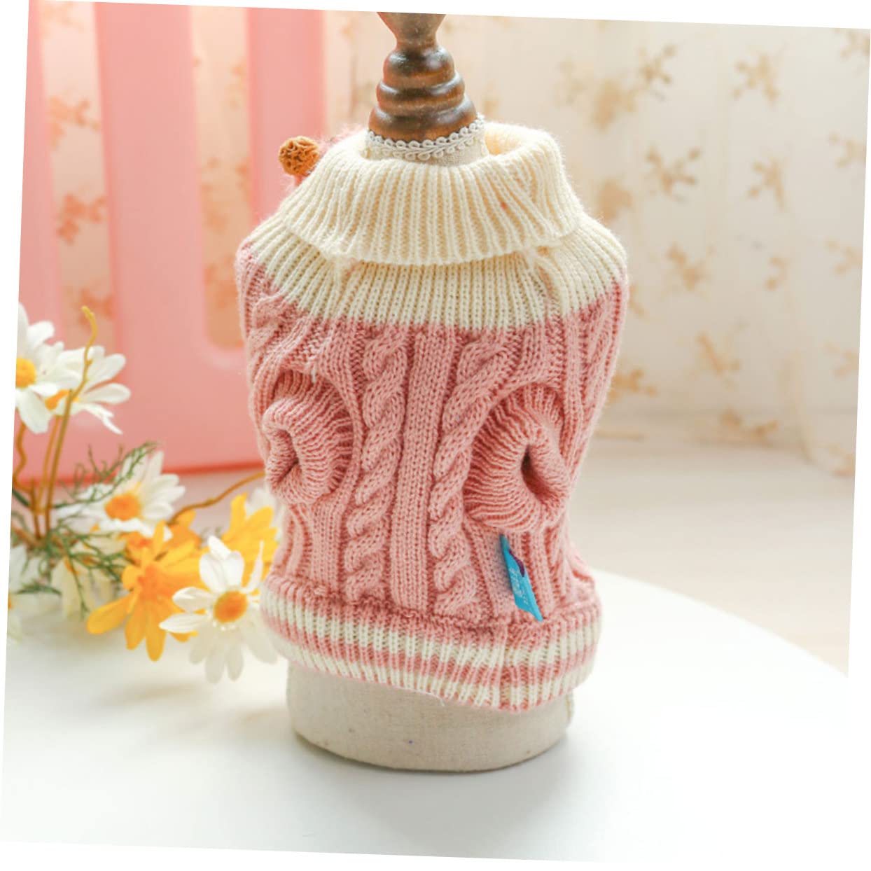 BESPORTBLE 5pezzi Maglione per Cani e Gatti Abbigliamento Caldo per Autunno e Inverno Maglione Carino con Disegni Cartoon Comfort e Stile per Tuo Animale Domestico