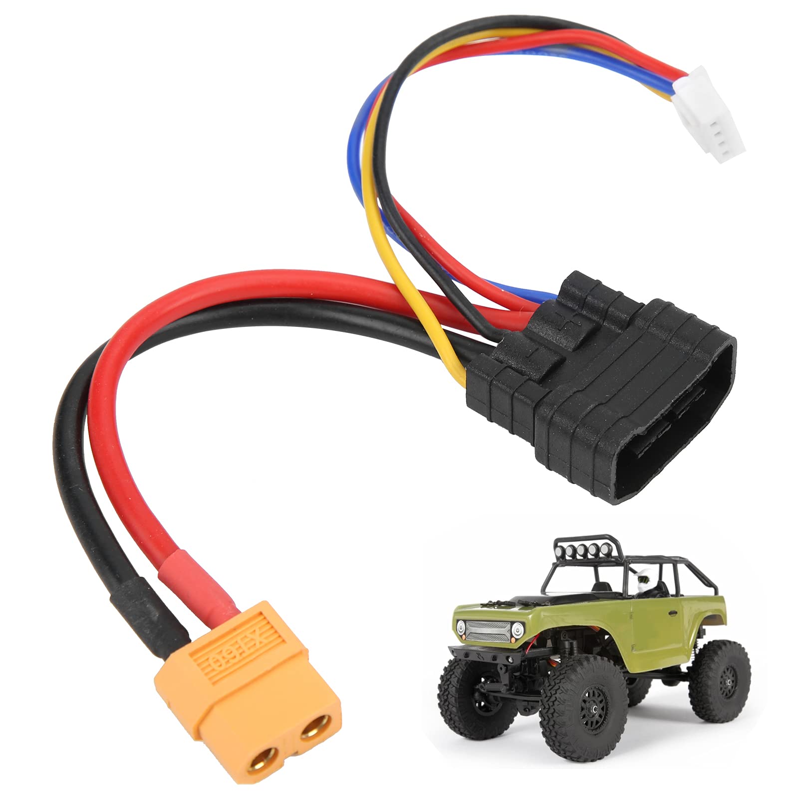Generic Câble Adaptateur de Connecteur RC ‑3S vers XT60 pour Voiture/avion, Chargeur Portable Durable pour Batterie RC Lipo, adapté pour Voiture/avion, 5,8 Pouces Generic Câble Adaptateur de Connecteur RC ‑3S vers XT60 pour Voiture/avion, Chargeur Portable Durable pour Batterie RC Lipo, adapté pour Voiture/avion, 5,8 Pouces