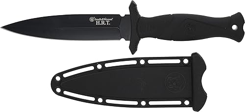 Miniatura 2 de Smith & Wesson Cuchillo de hoja fija SS de alto carbono de 10.5 pulgadas con hoja de borde falso de 5.5 pulgadas para supervivencia táctica al aire