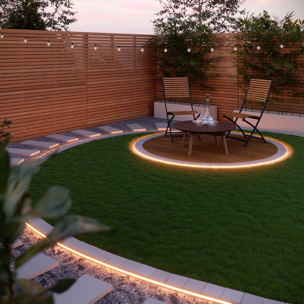 10-100m LED-Strip für Außenbereich, 2700K Warmweiß, IP54, Dimmbar, 60 LEDs/m, 5W/m (10 meter)