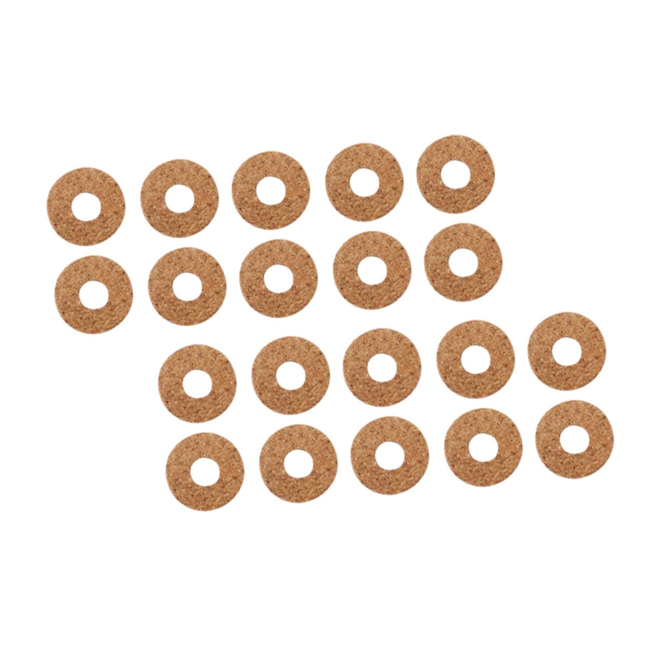Toddmomy 20Pcs Non Slip Wooden Guitar Pick Grips Practical Guitar Pick Accessory Comfortable Hold for Improved Technique Durable Light Brown Pad