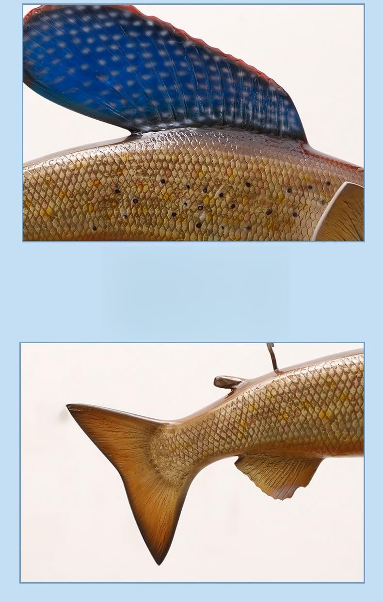 18" Grayling Fish,Replica Grayling,Fish Replicas,Fake Fish,Two-sided Steric,Ceiling Mount,Wall Mount Decor,Fishing Wall Decor,Fish Statue,Fish Figurines,Fish Trophy,Fishing Trophies,Ocean Wall Art