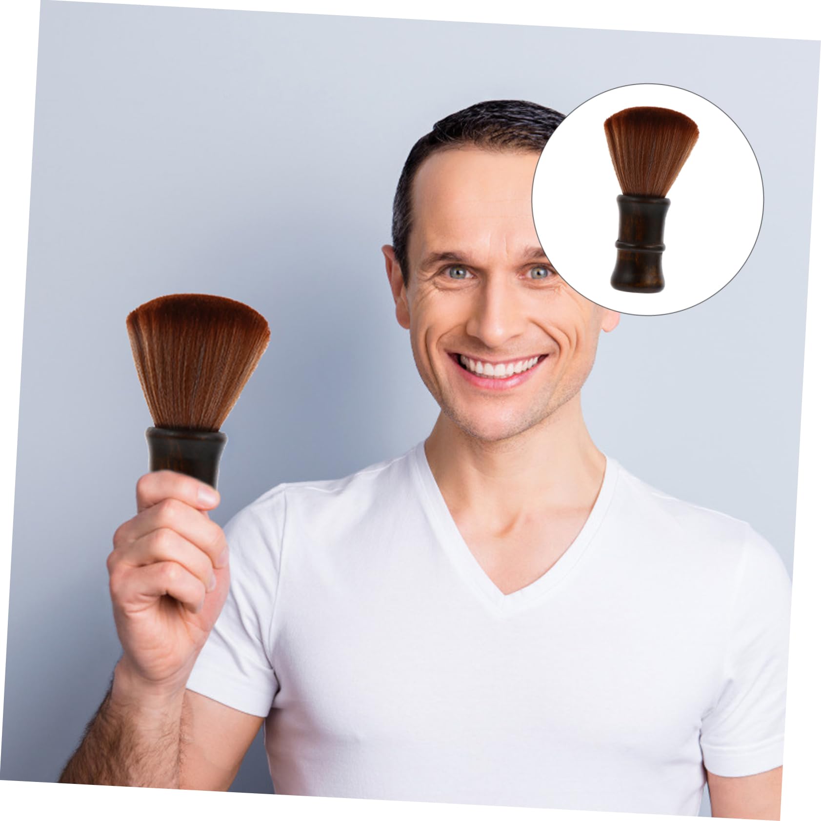 Didiseaon 3 Piezas De Cepillo De Madera De Loto Cepillo Con Mango De Madera Cepillo Para Barrer El Cabello Cepillo Para Peinar El Cabello Cepillo Para El Cuello Peluquero