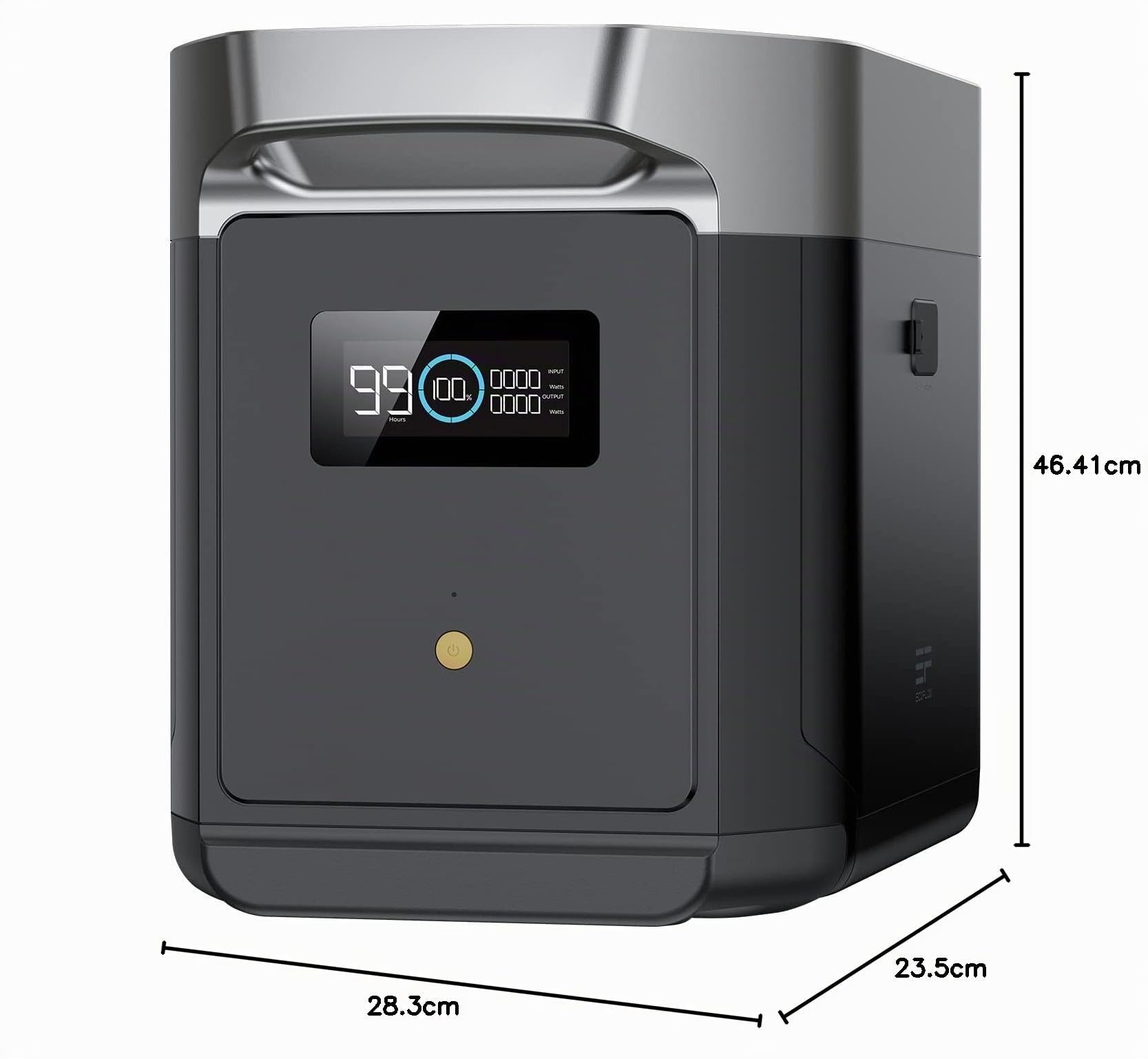 EcoFlow Batterie supplémentaire pour Delta 2 Max/Delta 2, capacité 2048 Wh