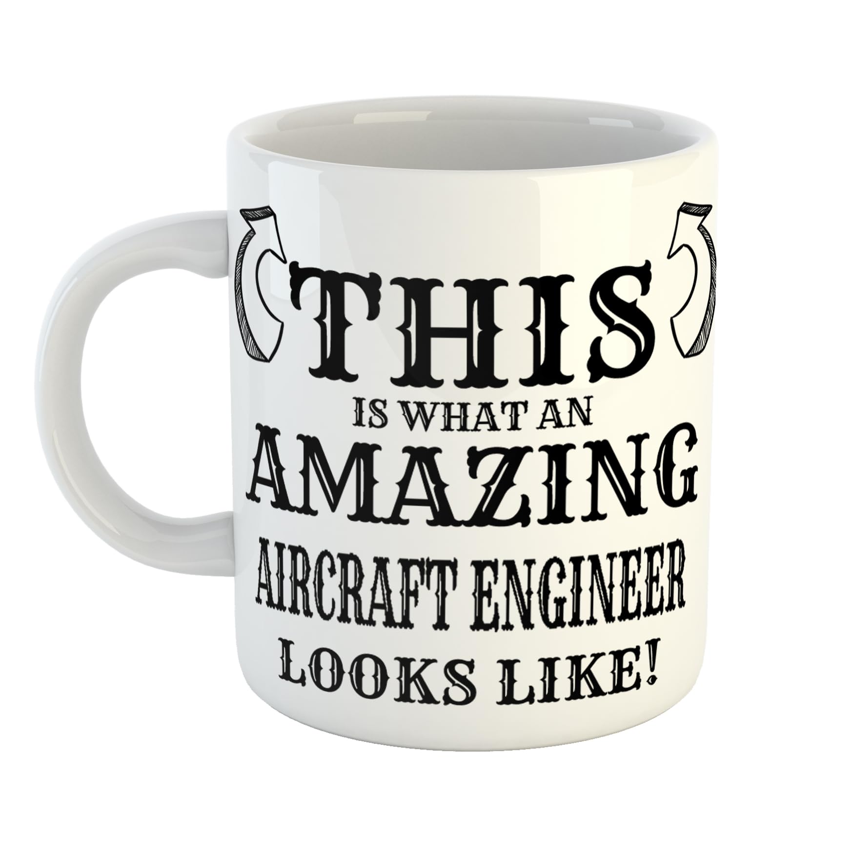 Just The Shirt This is What an Amazing Aircraft Engineer Looks Like Mug, Stocking Filler Gift, 11 oz Ceramic Mug