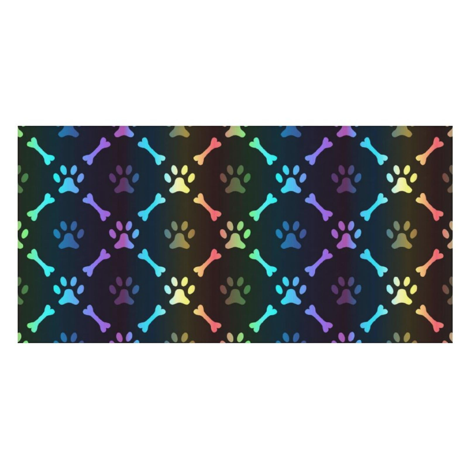 LWORZIIB Beach Towel, Colorful Bones And Paw Bath Towel, Pool Towel Great for Gym Swimming 80 X 160cm
