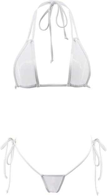 SHERRYLO Sheer Bikini Swimsuit for Women See Thru Extreme Micro Bikinis Transparent Mesh Swimsuit