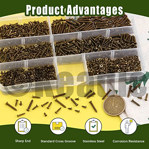 Keadic 1290 Pcs Small Self Tapping Screws Assortment Kit - Image 4