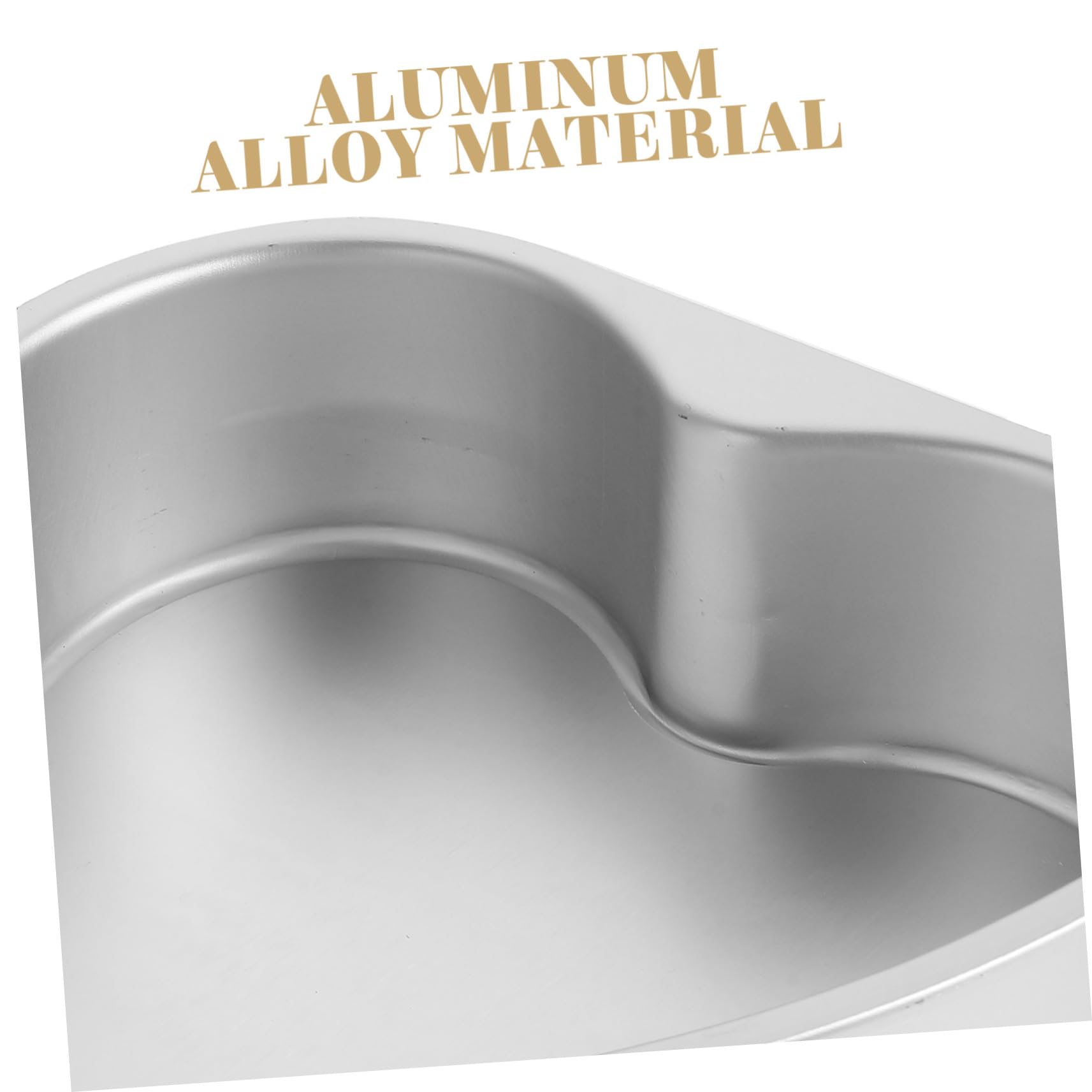 Molde Creativo para Pasteles Forma de Corazón, de Aleación de Aluminio, Fácil de Desmoldar, Adecuado para Reuniones Familiares y Principiantes en Repostería