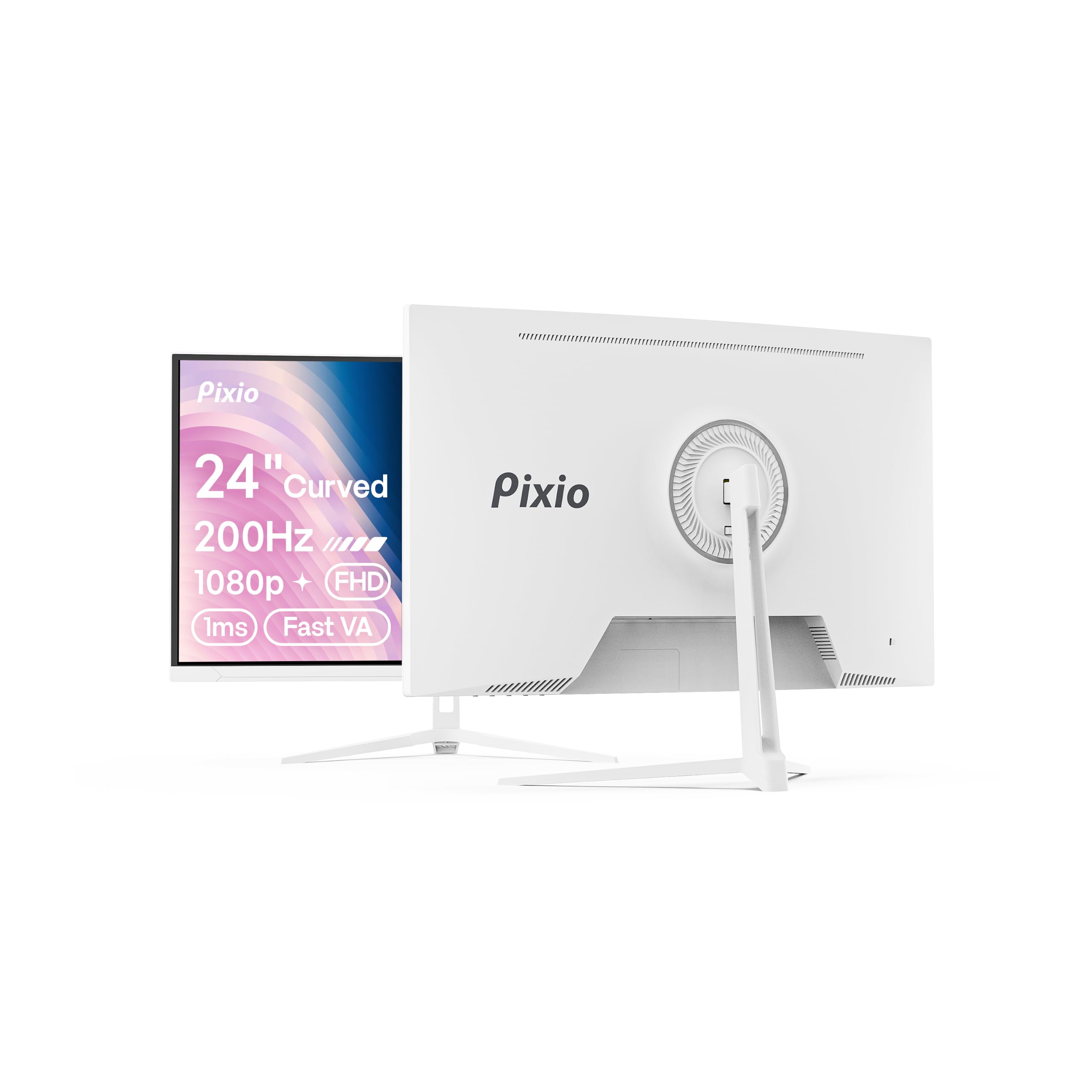 Amazon.com: Pixio PXC248 Wave White 24 inch 200Hz Refresh Rate FHD