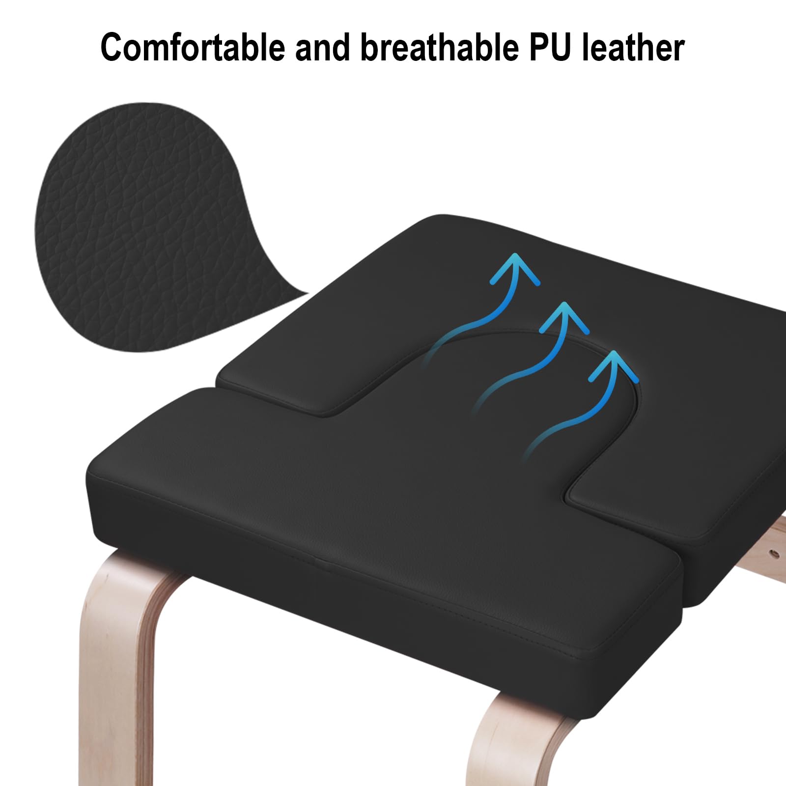 Yoga Headstand Tabouret, Yoga Headstand Chair for Home, Yoga Tabouret, Yoga Chair Headstand, Headstand Chair, Inversion Chair, Yoga Handstand Banc (Noir)