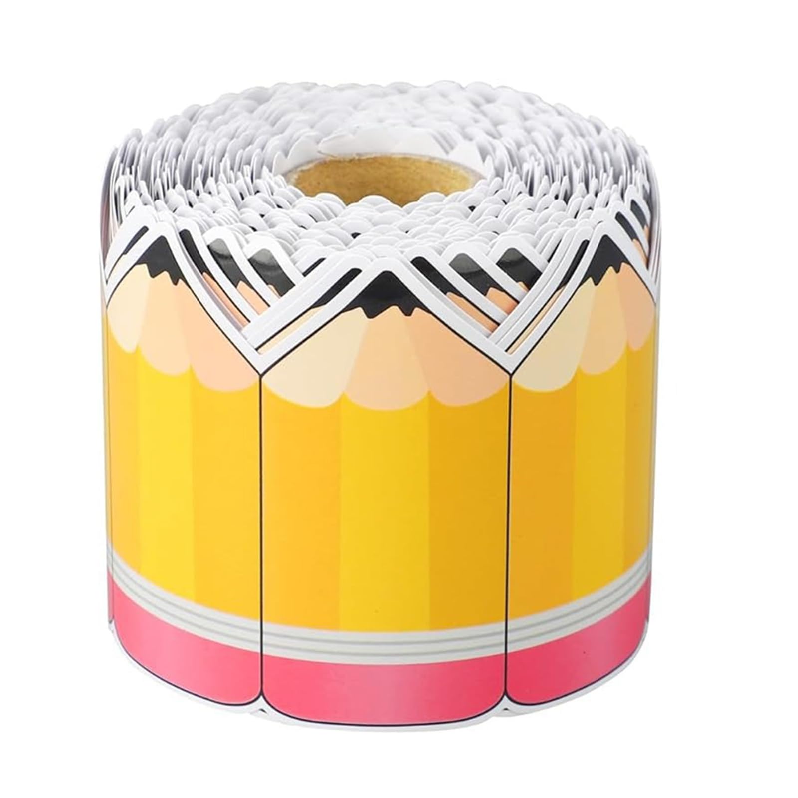 Pencil Pattern Border Trim Wall Sticker 59ft Length for Chalkboard Bulletin Board Notice Board Party Decoration Pencil Window Decoration Sticker