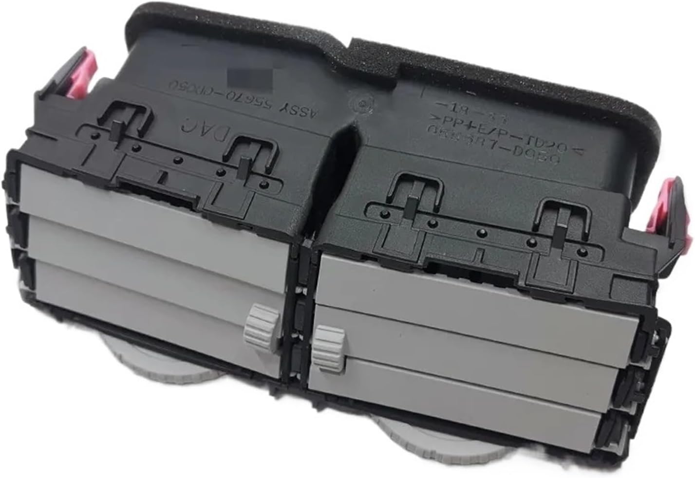 Air Conditioning Outlet Vent Car Dashboard Conditioner(Middle gray)