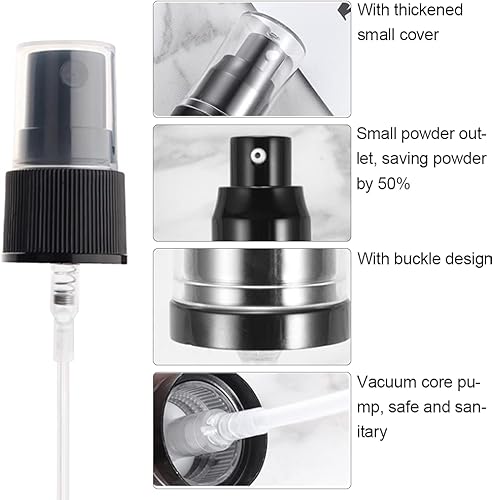 Miniatura 3 de 12 tapas de pulverización de plástico con tapa fina para rociadores de niebla fina, tapa de repuesto con tapa transparente para botellas de