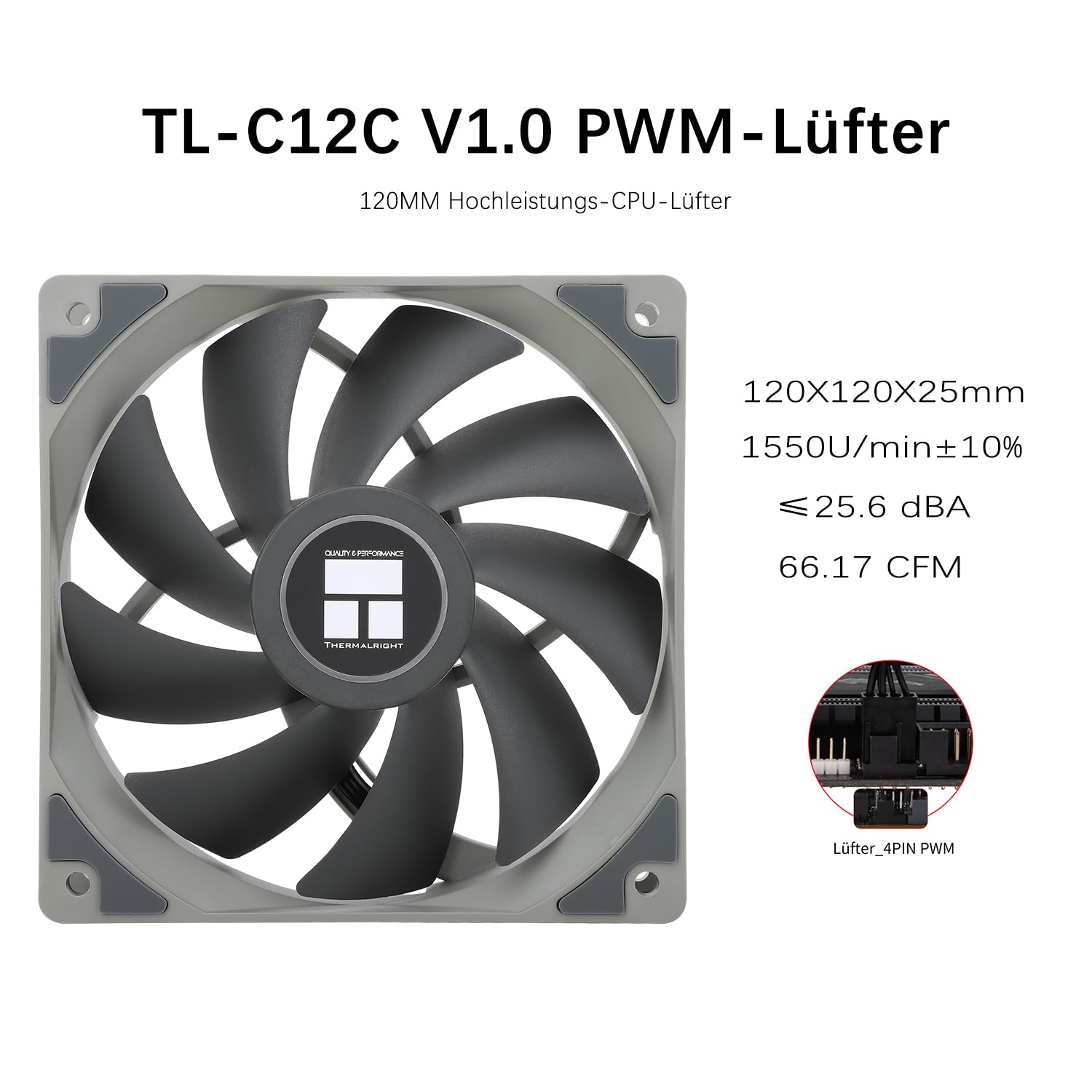 TR-Thermalright Assassin King 120 SE chłodnica procesora - 5 węży cieplnych, 1550 obr./min, wentylator procesora 120 mm, do AM4/AM5, Intel LGA1851/1700/115x/1200, chłodnica PC 148 mm