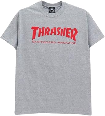 Grey and red thrasher shirt Clearance