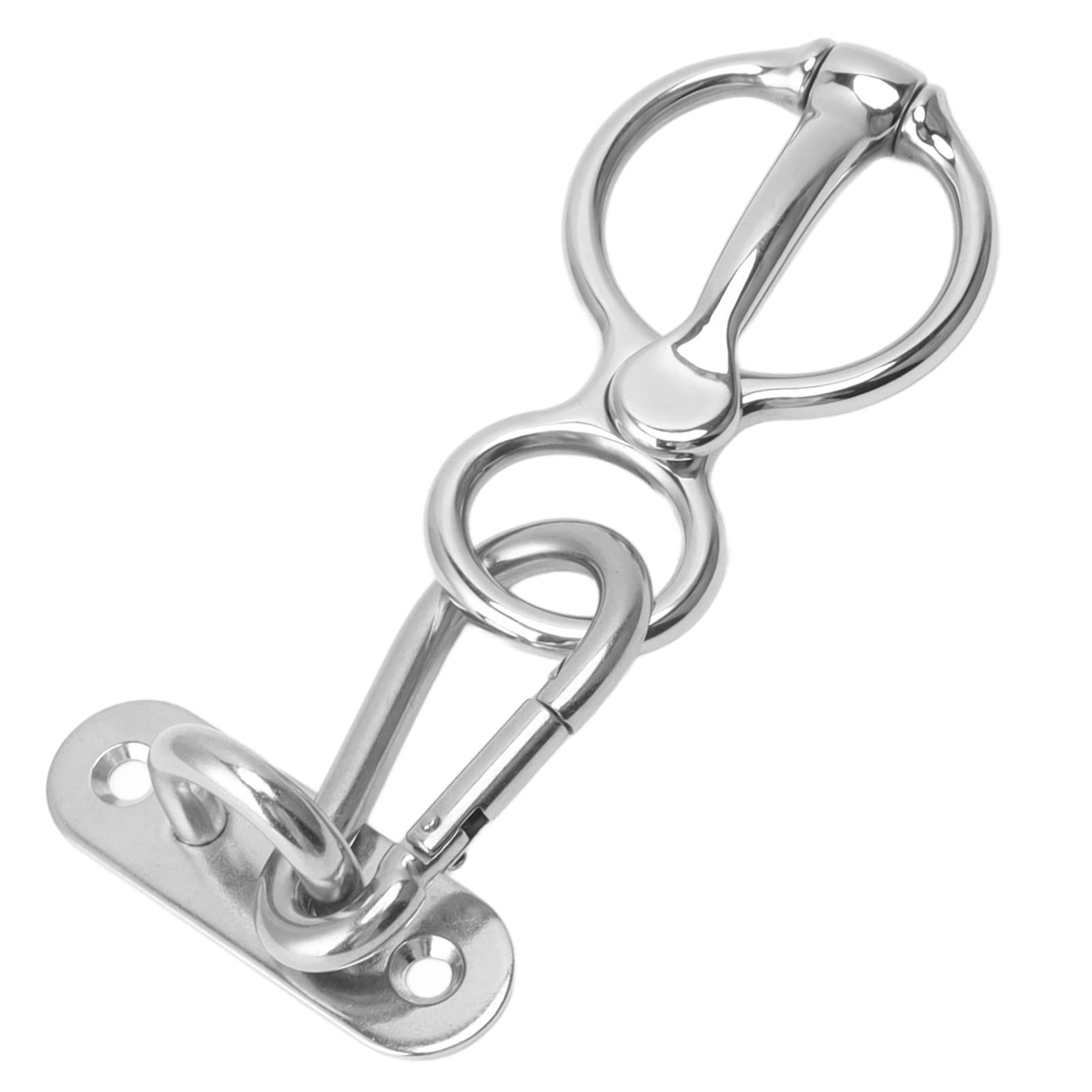 Fydun Horse Tie, Tie, Half Round Professionaling to Stand Stainless Steel Stall & Muck Supplies Accessories for Pulling Back Ing Equipment