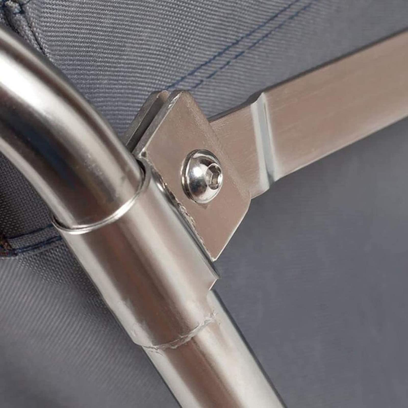 Carrello Rettangolare per Hotel, Pieghevole A Forma di X, in Acciaio Inossidabile, per Biancheria Spessa, Carrello Manuale per La Pulizia delle Camere D'Albergo, Grigio, Marrone