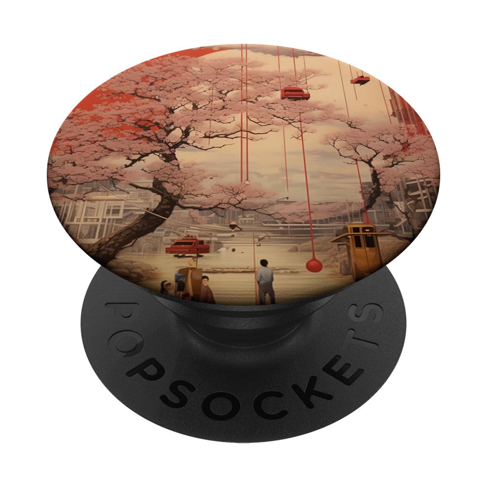 Elegance in Bloom Cherry Blossom Japan's Muse PopSockets Swappable PopGrip