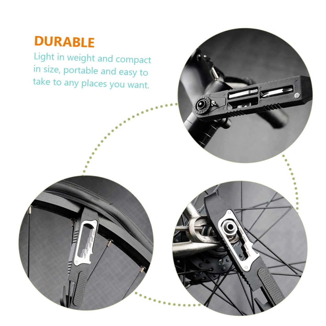 Sosoport Kit di Riparazione Strumento di Riparazione dei Pneumatici Leva per Pneumatici per Bici Strumento per La Riparazione della Bicicletta Cucchiaio per Pneumatici Nero Ferro da Stiro