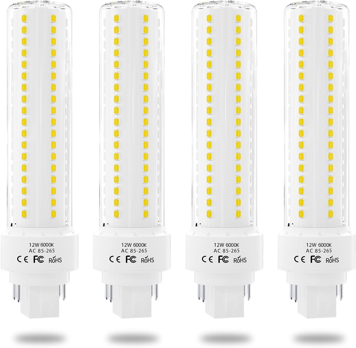 Photo 1 of Lustaled Gx24q LED Light Bulbs, 12W Daylight 6000K, 4-Pack