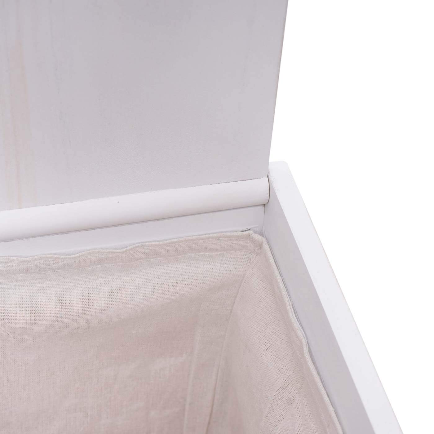 HWC-G37AM - Cesto para la ropa sucia (61 x 51 x 35 cm), color blanco