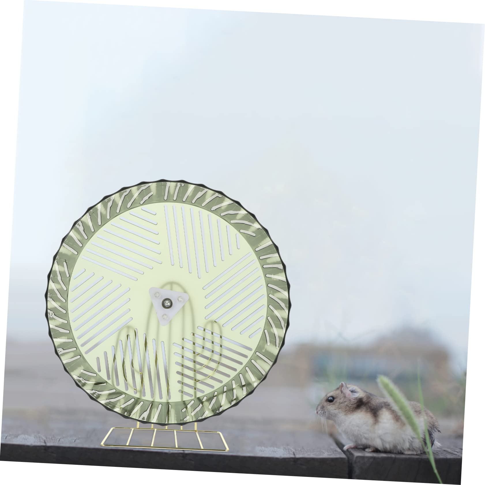BESTonZON Rueda de Hámster Soporte Estable para Jaulas de Mascotas, Rueda de Ejercicio de Plástico y Aleación Que Aumenta la Actividad y Es Adecuado para Pequeños Roedores