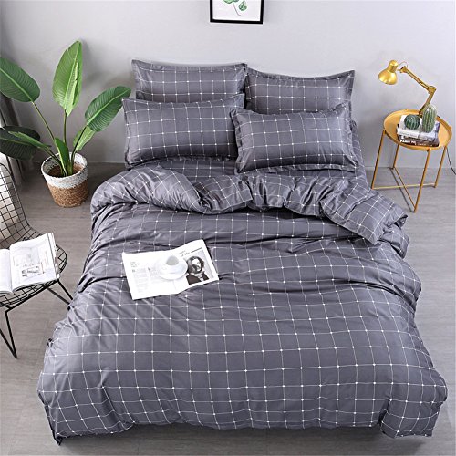 DOTBUY Juego de Funda de Edredón, 3 Piezas Funda Nórdica Microfibra Juego de Cama Cremallera Funda de Almohada (Cama 150-220x240cm, Diseño)