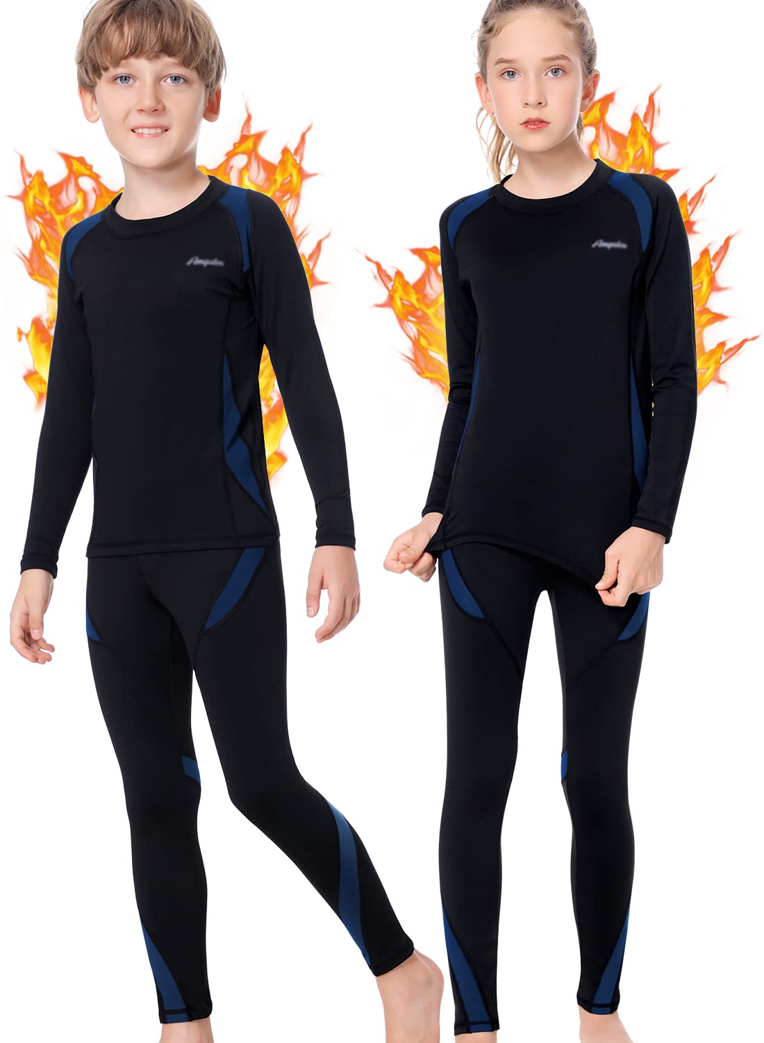 BENNALD Biancheria Intima Termica Bambino Biancheria Funzionale Uomo con Funzione Quick Dry