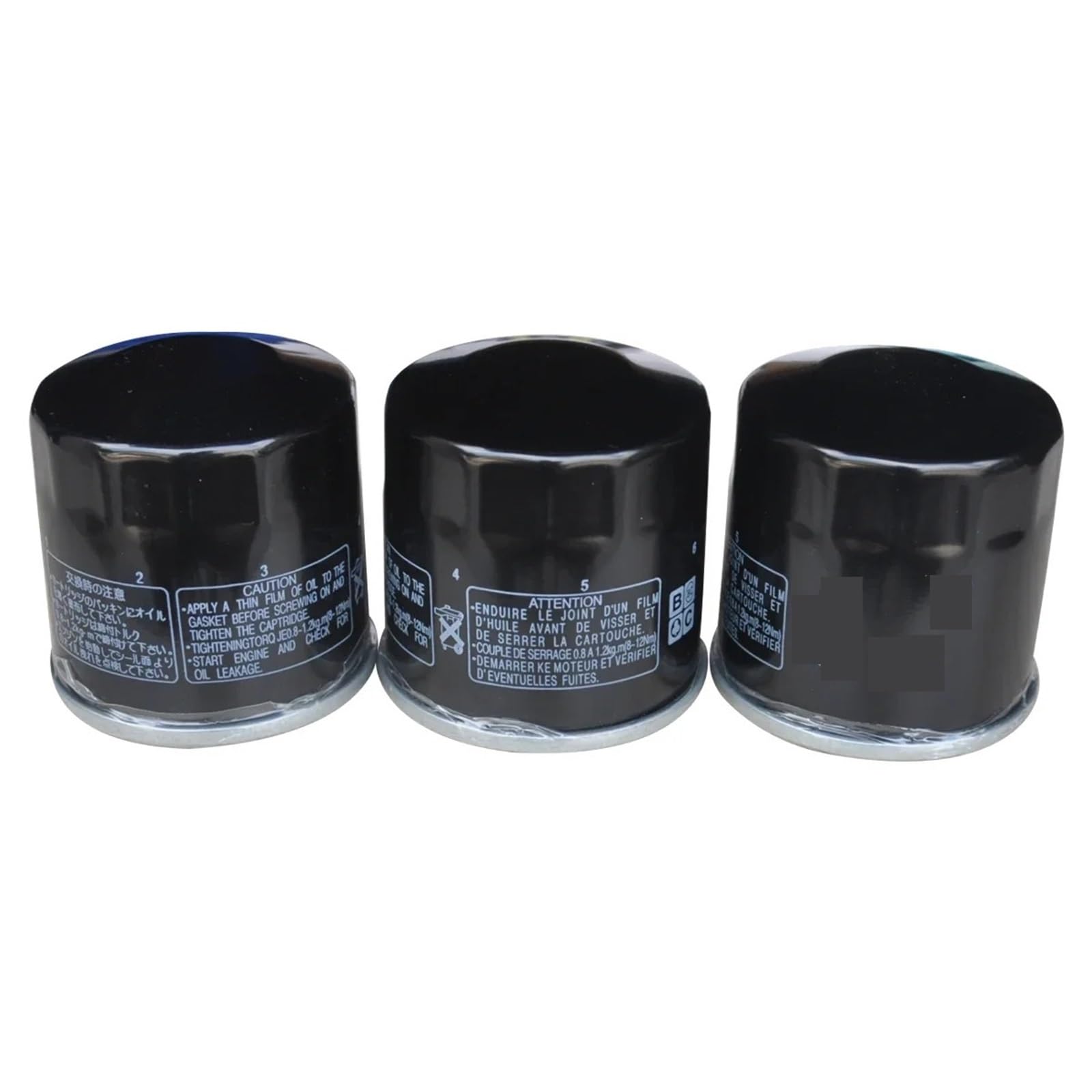 Motocyklowe filtry oleju Pasuje do Yamaha YXR700 Rhino 08-13 YXM700 YXC700 15-22 YXE700 16-18 XP560 20-24 XP530 17-19 XV1900 11-21 Filtry oleju(3pcs)