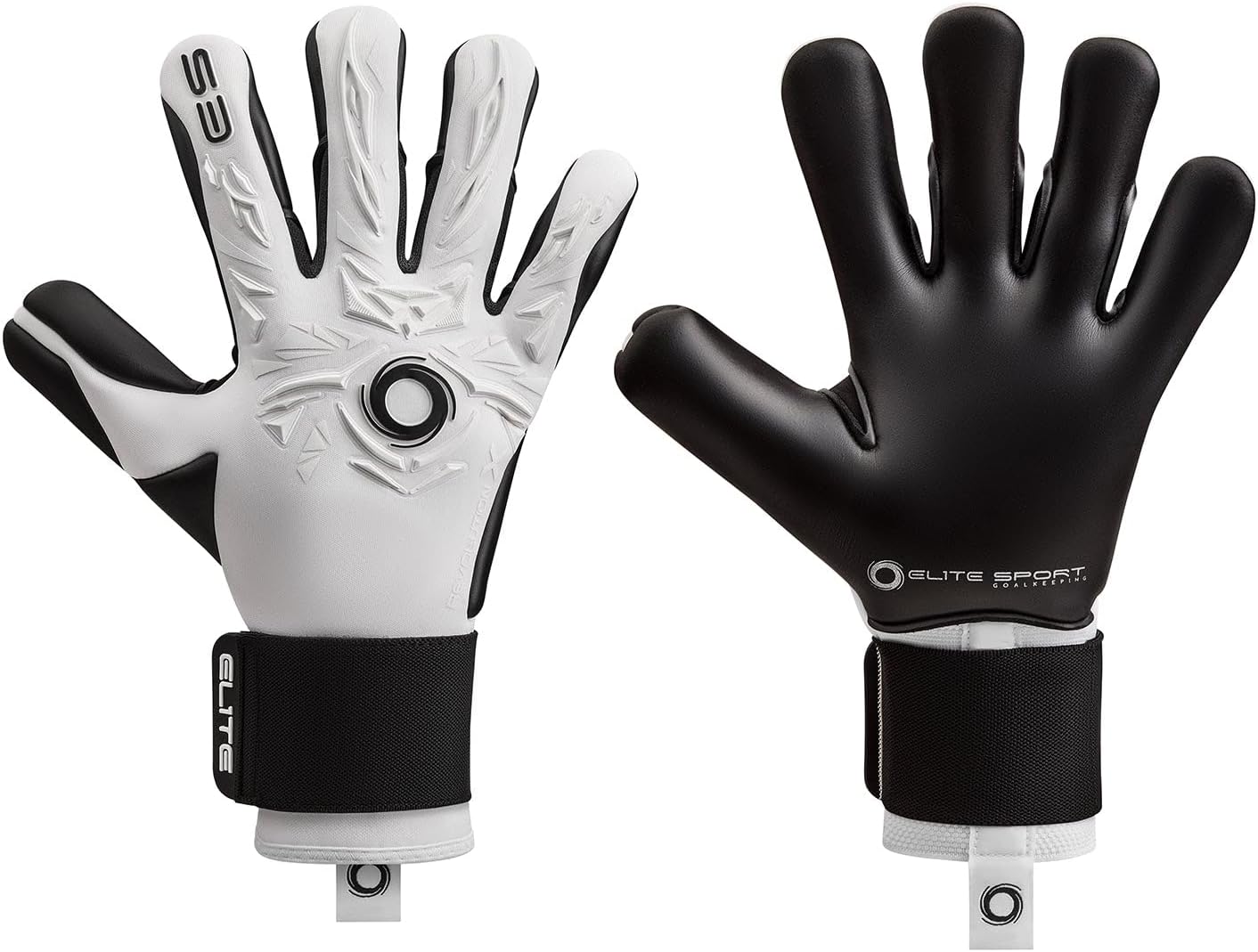 Elite Sports Revolution X Goalkeeper Gloves - Exceptional Grip with Ultra GTech Pro Latex, Moisture-Absorbing Fabric for Comfort, Flash X Cut Palm Design