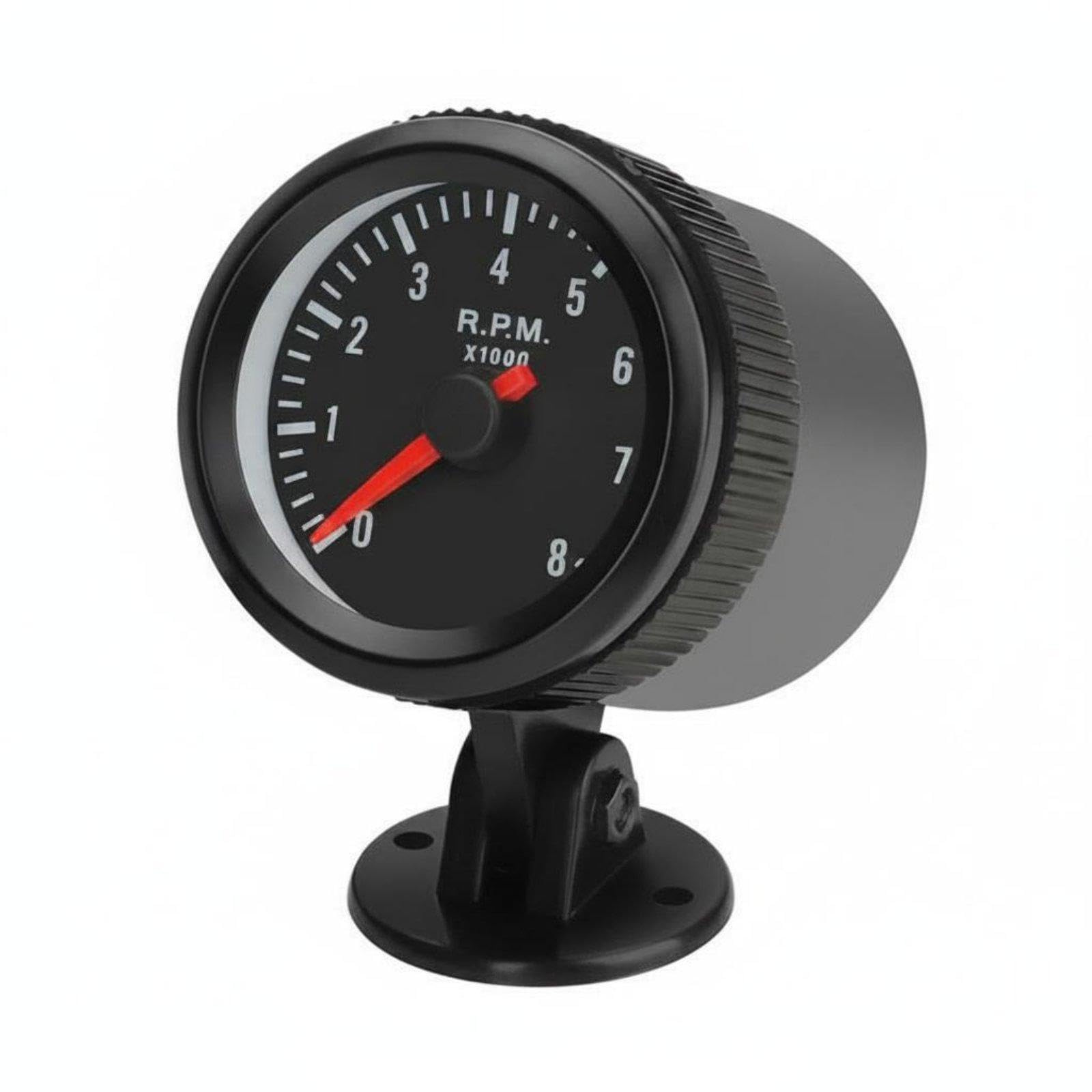 0-8000 RPM Tachometer Black Face 52mm Tachometer Gauge Easy to Read Rotation Meter|Business & Industrial| Electrical & Test Equipment| Test, Measurement & Inspection| Test Meters & Detect-picture-17