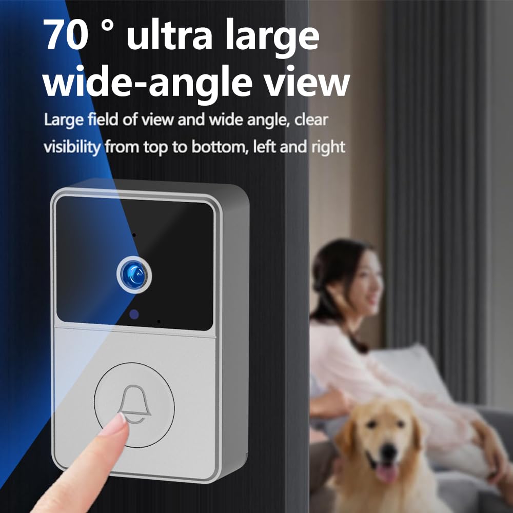 BEEBIRD Wireless 720p Video Doorbell with 4.3" LCD Display Screen | 70° Wide Angle | 2 Way Audio | Night Vision Smart Digital Doorbell Intercom System 1