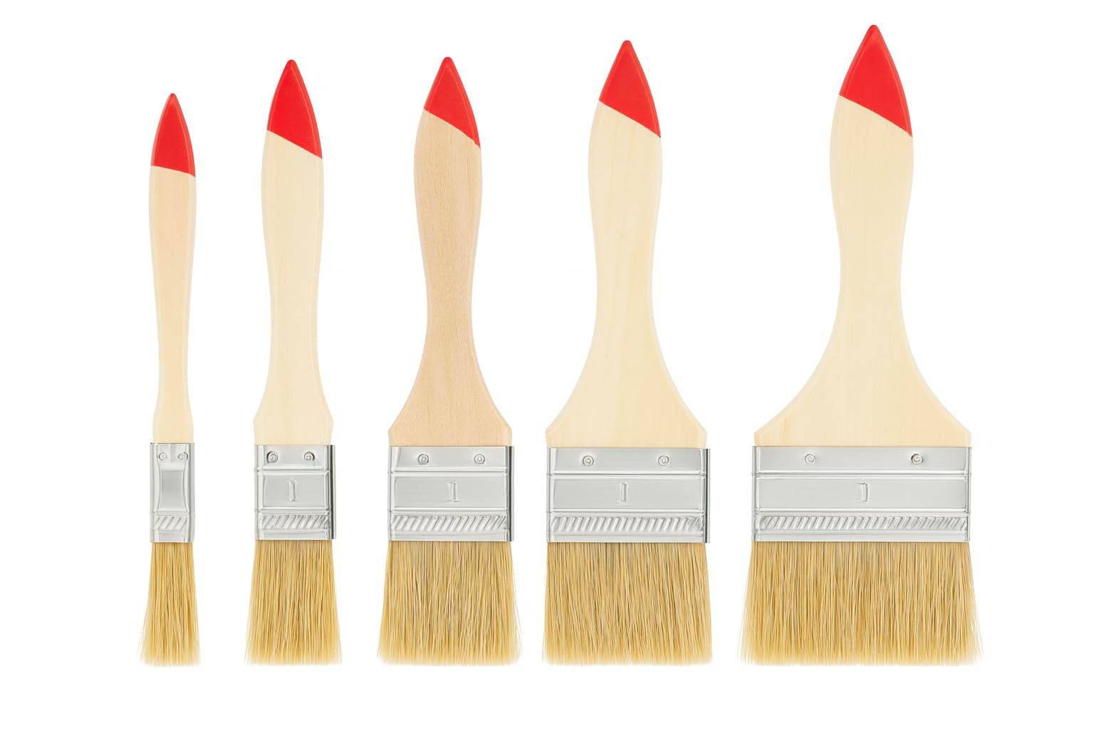 Pinselset 5 teilig Flachpinsel Lackierpinsel Lasurpinsel Pinsel Set Malerpinsel