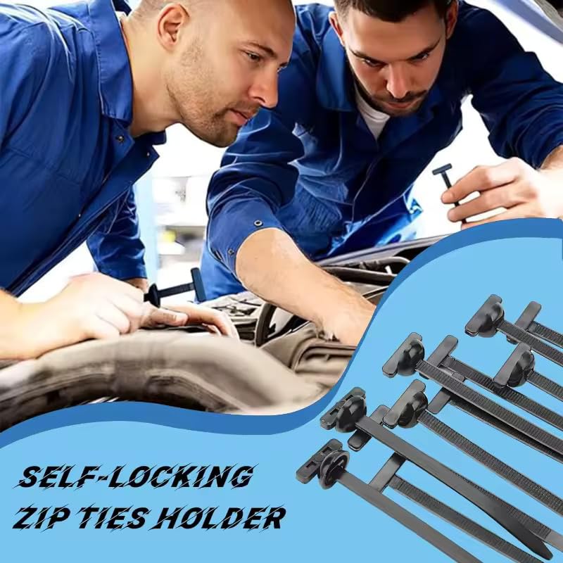 Nylon Universal Cable Tie Buckle for Car 100pcs Heavy - image 2