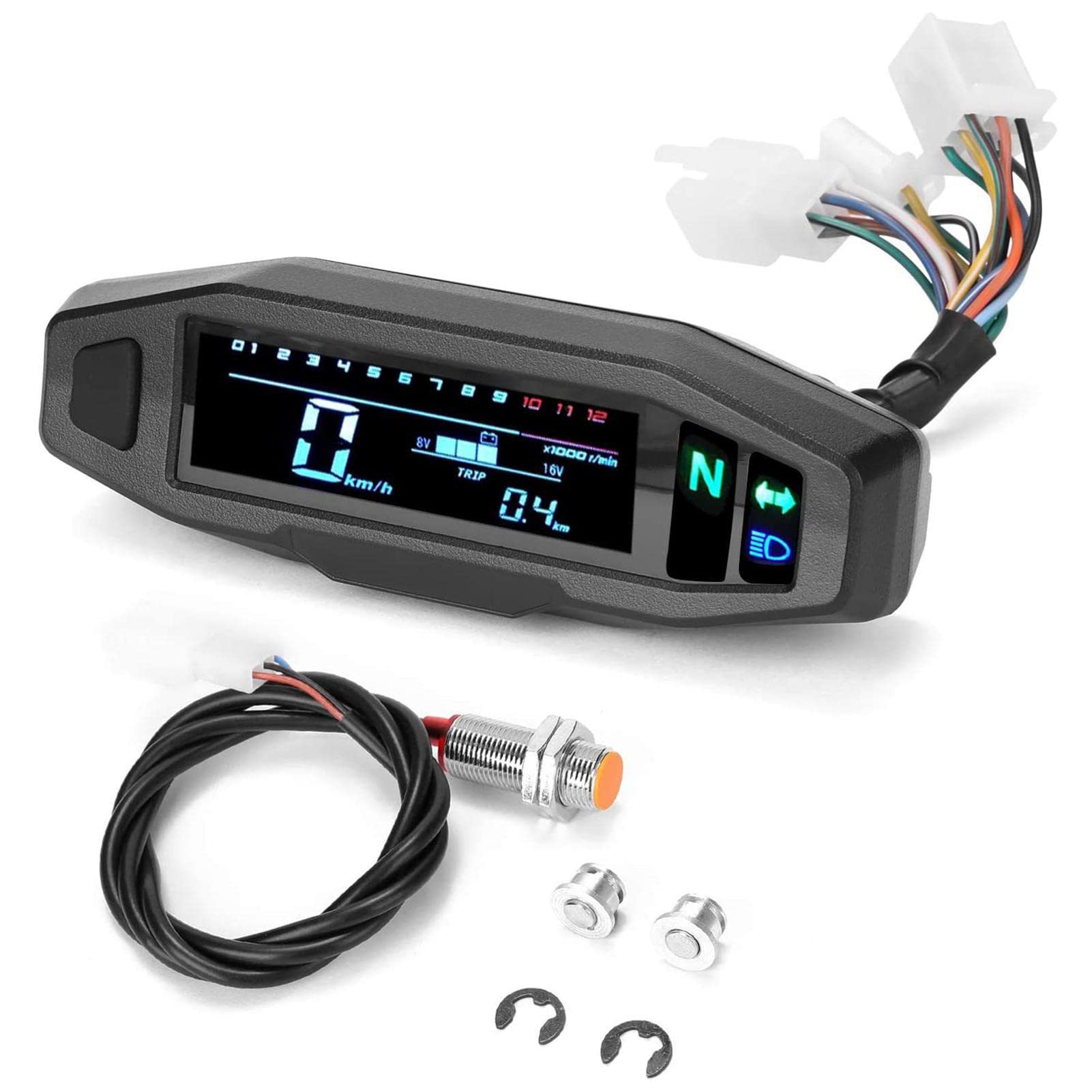 Amazon.co.jp: オートバイスピードメーターゲージ、オートバイ用