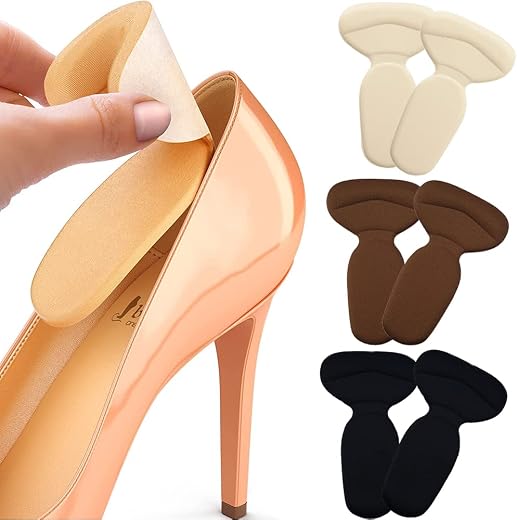 Cute Critters 6pcs Shoe Insole Reusable Soft Shoe Inserts Heel Cushion Pads Self-Adhesive Foot Care Protector Grips Liners...