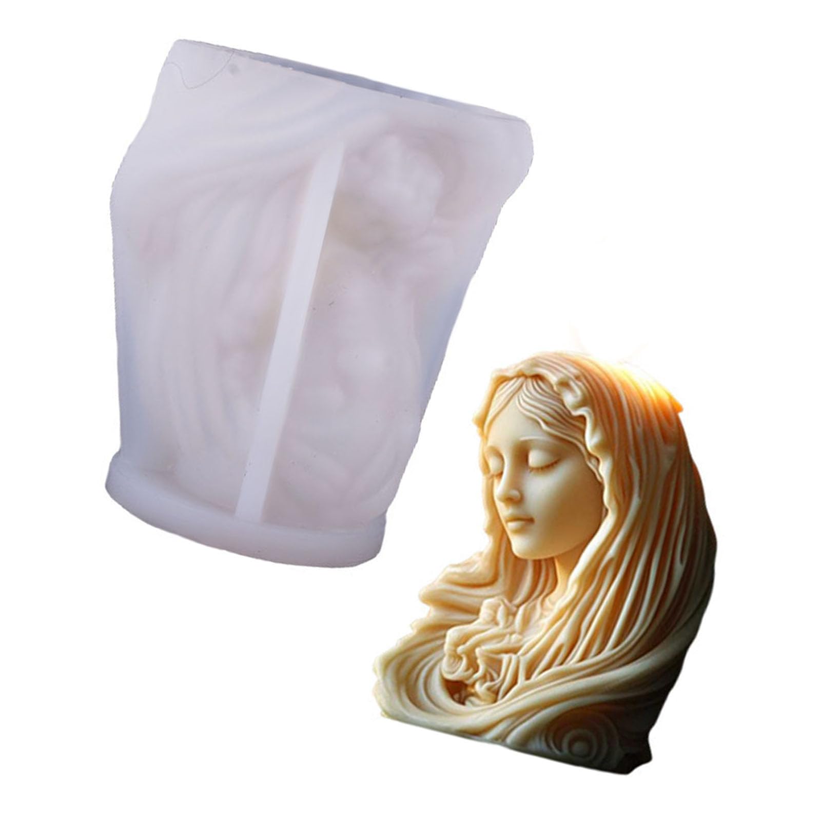 Oxxggkao Graceful Spiritual Shape Silicone Form Strong Enduring Substance Perfect for Items and Projects Multi Use Silicone Mold