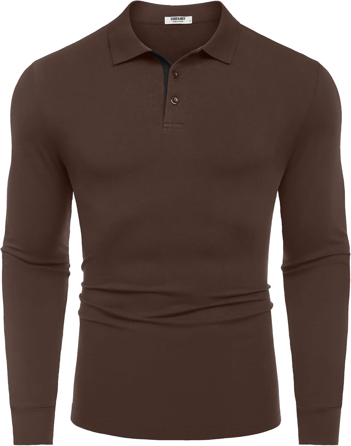 COOFANDY Mens Long Sleeve Polo Shirts Cotton Collared Shirts Casual Business Polo Classic Golf T Shirts - Image 7