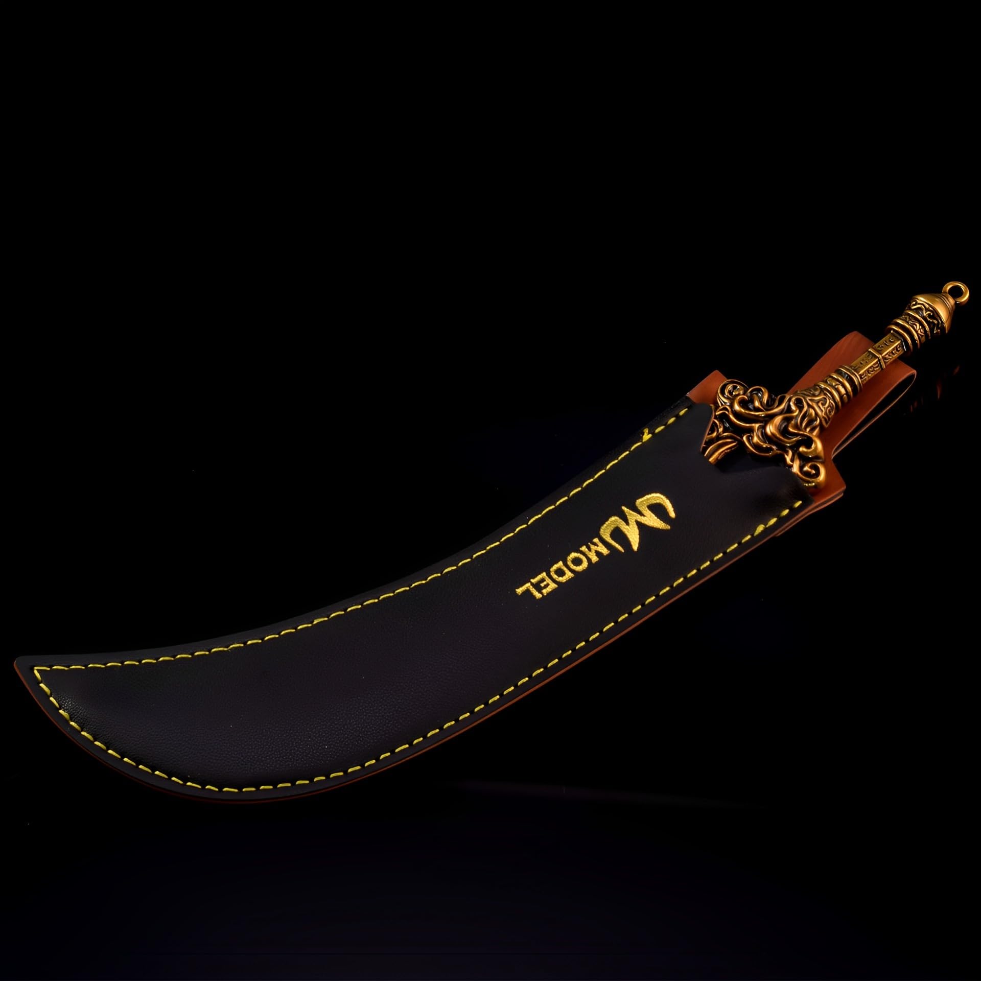 Modelo de Espada Larga, Longitud: 22 cm/8,7 Pulgadas, con Soporte de exhibición, coleccionables Juegos Metal, 2 Piezas/Caja Papel(2 Pcs/Paper Box)