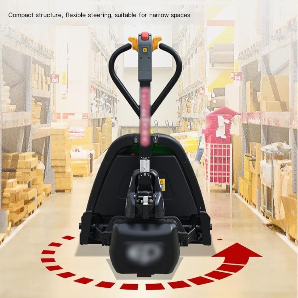Transpallet Manuale Transpallet Elettrico, transpallet Piccolo, capacità 3.300 libbre, forche 46" LX 26" W, Adatto for movimentazione Materiali, Magazzini e supermercati carello elevatore