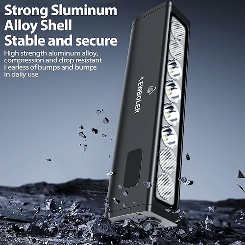 Miniatura 7 de Luces de bicicleta, luz de bicicleta de 4800 lúmenes con 4 modos, 14000 mAh USB-C recargable luz de bicicleta para bicicleta para conducción