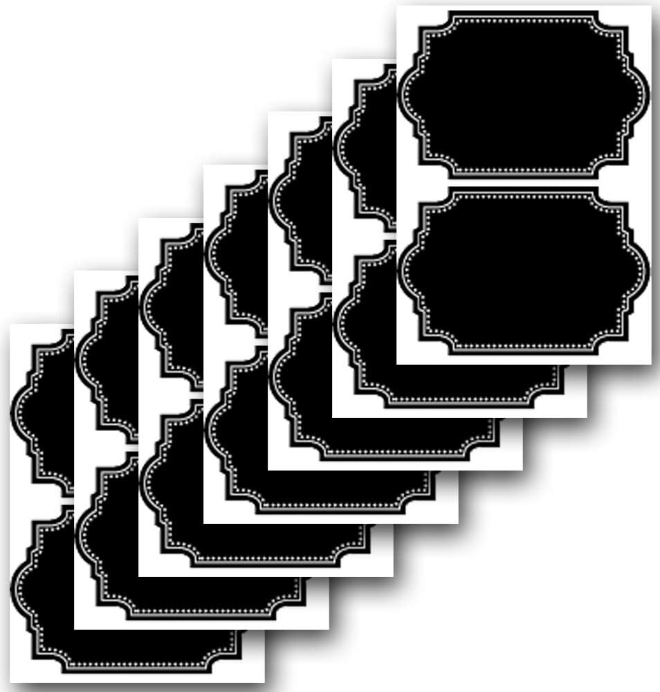 Heavy Duty Chalkboard Labels for Spice Jars and Organizing, Extra Large 14 Pack