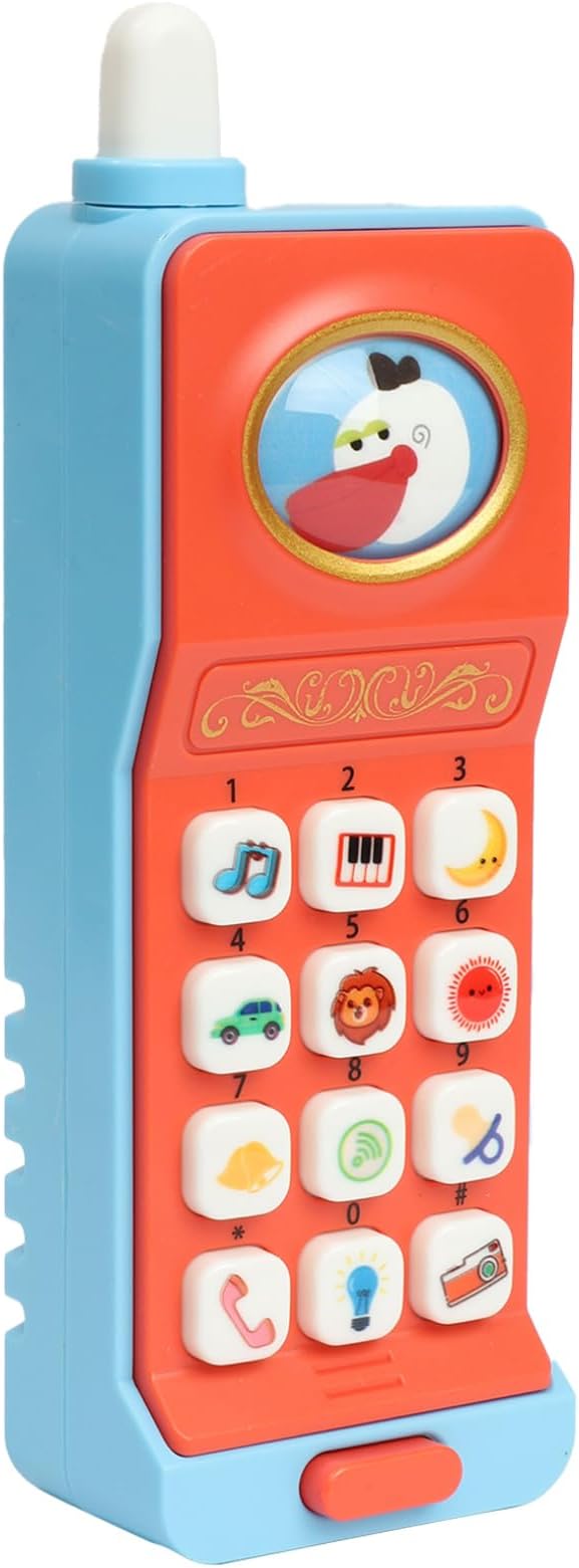 Kids Model Phone Toys Gifts Funny Toys Cell Phone for Girls Boys Ages 1-3 Years Old Preschoolers Red One Size