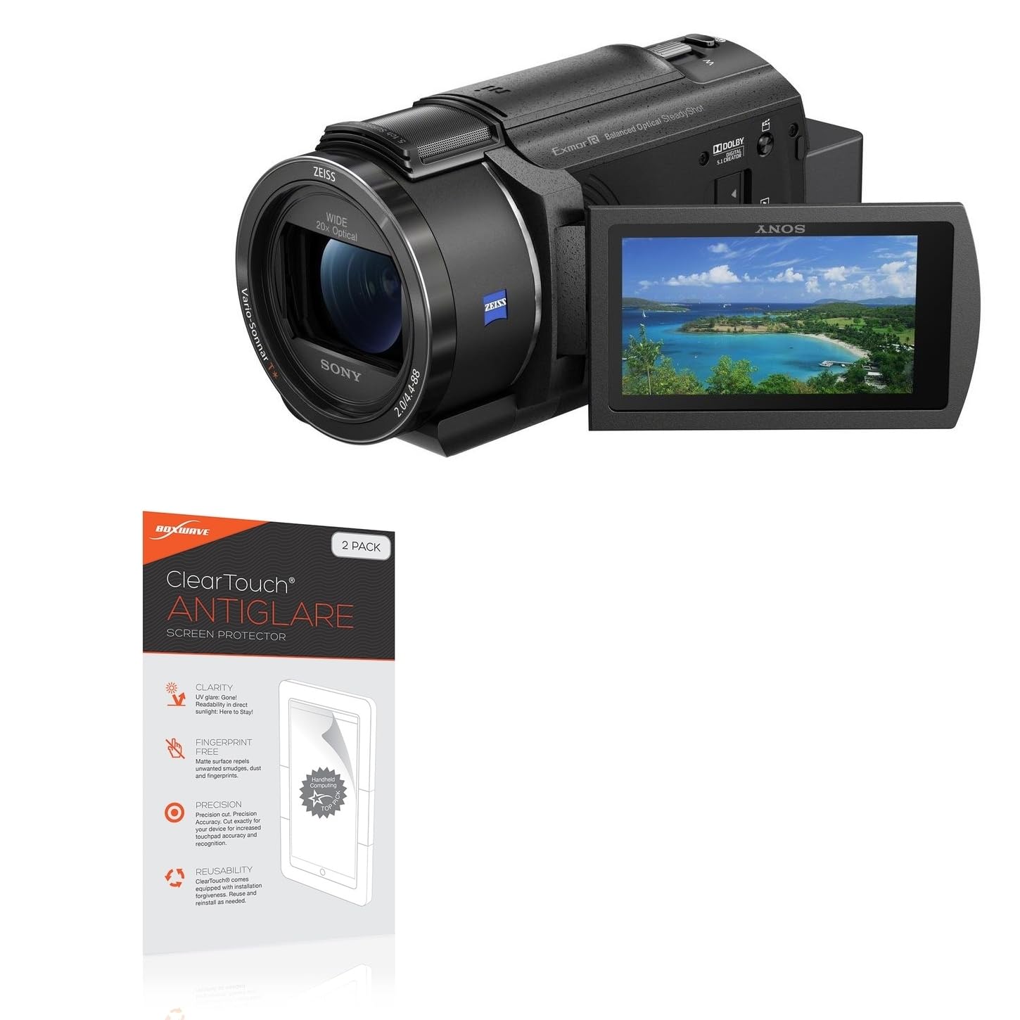 Amazon.com: BoxWave Screen Protector Compatible with Sony FDR-AX43