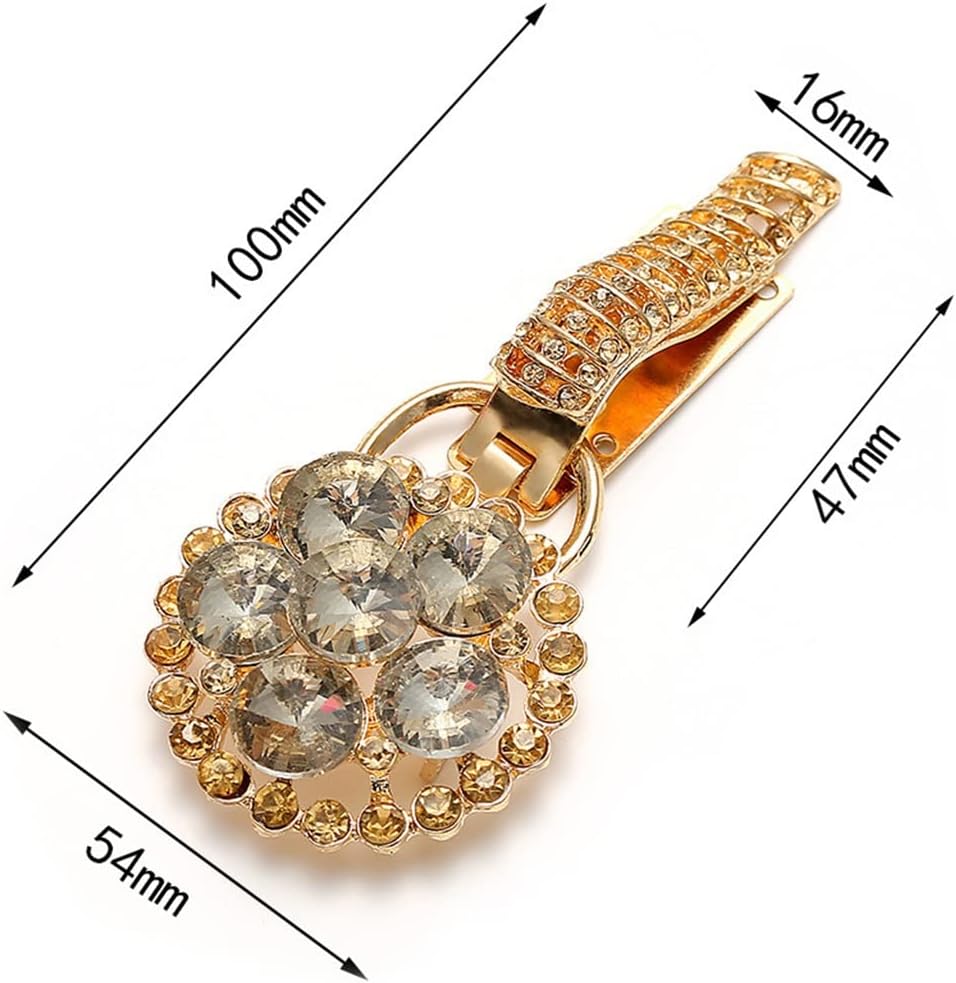 JSEIAJB Retro Buckle Clothes Decor Chain Cardigan Holder Clip Decoration Pins