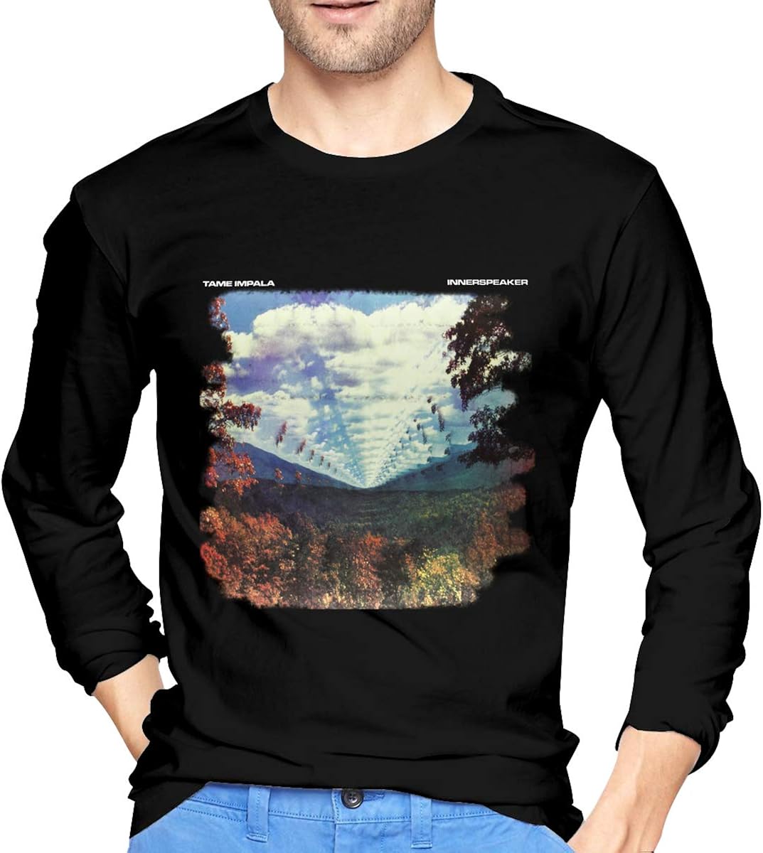 Amazon Co Jp テーム インパラ Tame Impala Tシャツ 長袖 メンズ 服 インナー カジュアル 丸首トップス おしゃれ カットソー スポーツ 丸襟 プリント 柔らかい ファッション