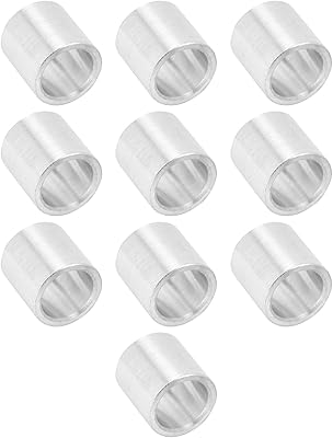 Aluminum Alloy Gasket, 8mm Outer Diameter Gasket Cylinder Support Fittings for 6mm Shaft(Length 8mm)