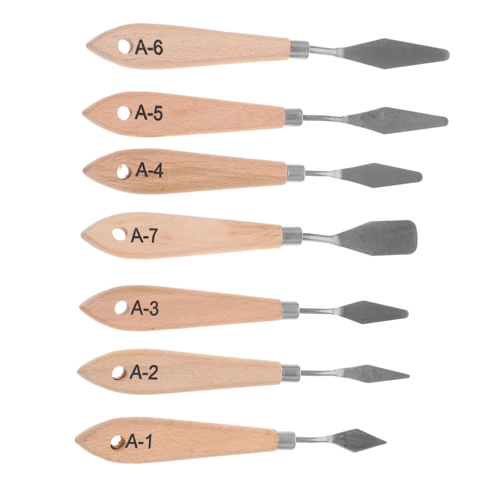 Housoutil 4 Sätze Teiliges Malmesser Mit Holzgriff Hochwertige Malwerkzeuge Auftragen Von Farbe Für Öl Und Aquarellmalerei Wanddekoration Und Kunstprojekte 7 Stück * 4